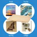 Unfinished Birch Wood Canvas Panels Kit, Falling in Art 2 Pack of 16x20 Studio 3/4 Deep Cradle Boards for Pouring Art, Crafts, Painting, and More