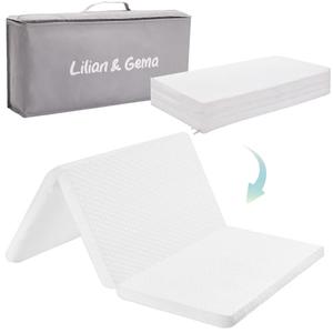 Lilian&Gema Pack and Play Mattress 38"x26"x1.5", Pack N Play Mattresses Pad for Play Pen and Playard, Premium Foam Playpen Mattress Topper with Washable Cover & Traveling Bag for Baby Toddler Lilian&Gema Pack and Play Mattress 38"x26"x1.5", Pack N Play Mattresses Pad for Play Pen and Playard, Premium Foam Playpen Mattress Topper with Washable Cover & Traveling Bag for Baby Toddler