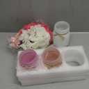 Valentines Mason Jar Centerpiece for Table with Wood Tray, Pink Painted Decorative Mason Jars for Valentines Decorations Table Kitchen Decor, Mothers Day Mason Jar, Mom Gift for Women