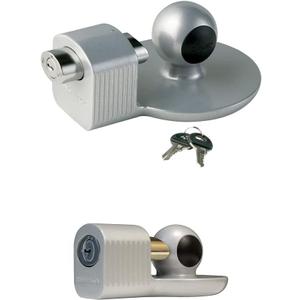 Master Lock Trailer Lock, Trailer Coupler Lock, Fits 2-5/16 in. Couplers, 378DAT 377KA Trailer Hitch Lock, Fits 1-7/8 in, 2 in, and Most 2-5/16 in. Trailer Couplers