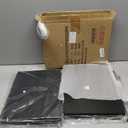 Printer Stand with Storage for Desk, with Fabric Drawer Desktop Printer Stand Shelf Organzier for Home Office, for Above and Under Desk Printer Table, Fax Machine Copier Scanner, Black (Double Rods)