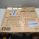 Baby Gate No Drilling, 29"-40" Auto Close Dog Gate Indoor for Doorways & Stairs, Pressure Mounted Adjustable Pet Gate, Easy Walk Through Child Gate for Children & Pets Stroller Friendly, White (29-40"Wide, 28"Tall)