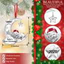 Baby's First Christmas Ornament 2025 Girl Boy Baby 1st Christmas Ornament for Newborn Christmas Keepsake Gifts Decorations