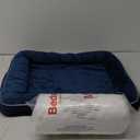 Bedsure Orthopedic Dog Beds Large Sized Dog - Washable Large Dogs Bed Waterproof, Big Comfort Dogs Couch Sofa with Washable Removable Cover, Supportive Foam Pet Bed with Nonskid Bottom (35"L x 25"W x 6.5"Th, Blue Navy)
