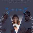 2 x Compatible for iPhone 16 Pro Max Privacy Screen Protector 6.9 Inch, Purple Gradient Anti Spy Anti Blue Light HD Screen Protector Tempered Glass Easy Installation