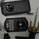 TEEHO TE004 Keyless Entry Keypad Door Lock with Handle - Smart Digital Electronic Lock for Interior Door with Anti-Peeping, Auto Lock & Passage Mode - Easy Installation - Matte Black