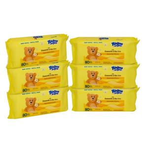 Ricitos de Oro Baby Wipes, Chamomile and Aloe Vera Refillable Baby Wipes, Moisturize and Clean Baby, Lightly Scented, Hypoallergenic, Alcohol-Fee,1 Pack of 80 wipes .