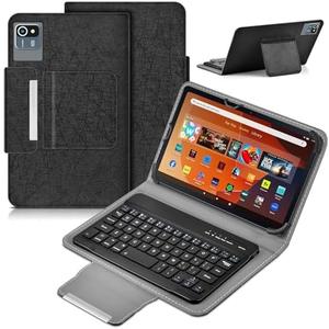 DETUOSI Universal 8.0-8.7 inch Wireless Bluetooth Keyboard for iPad,Samsung Tablet, iPhone Smartphone, iOS, Android Tablets Multi-Device Travel Portable