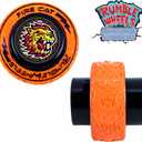2 x Rumble Wheels Lightning Strikers 2-Pack Rip Cord Powered with Light-Up Spinning Wheels, High-Speed Battle Racers, All-Terrain Boys Racing Toy for Kids Ages 4+ | Dragon Blaze & Fire Cat, Small