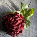 Artificial Bouquet 5 PCS Chrysanthemum Artificial Flowers Home Hotel Decoration Vase Silk Flower Pastoral Style Room Artificail Flower Arrangement Home Decoration (Color : Red 5PCS)