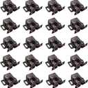 BTMB Cold Rolled Steel Cupboard Closet Cabinet Door Double Ball Roller Catch Latch 20pcs (Bronze Tone)