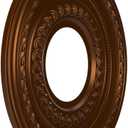 Ekena Millwork CMP10COCDC Cole Thermoformed PVC Ceiling Medallion (Fits Canopies up to 4 1/4"), 10"OD x 3 1/2"ID x 3/4"P, Metallic Dark Copper