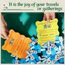 ZWFCGMMBC 4 Pcs Mahjong Tile Shufflers with Printed Mahjong Rules  Manual Mahjong Mixer & Shuffle Cards for Beginners, Durable Mahjong Gift Accessories SetYellow and Orange