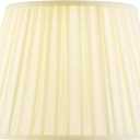 Aspen Creative 33201 Box Pleated Large Empire Spider Construction Lamp Shade, Off-White Linen Fabric, 10-1/2" Top x 16" Bottom x 11" Slant