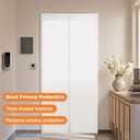 EVA Insulated Door Curtain Magnetic Screen Door Frosted Privacy Door Screen with Full Magnets Easy Install Screen Size 34x82 inch Fit Door Size 32x80 inch (White)