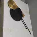 Large Wall Clock for Living Room Modern Light Luxury Stylish Design Clocks Silent Non Ticking Battery Operated Geometric Dial Clock for Bedroom, Office,Kitchen 47X24.4inch