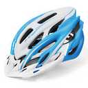 Blue And White Shinmax USB lighted Adult Bike Helmet (57-62Cm)