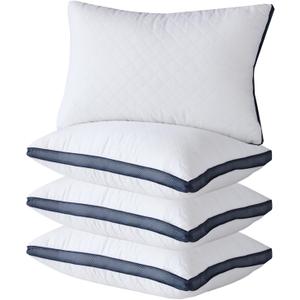 Meoflaw Pillows for Sleeping (4-Pack), Luxury Hotel Pillows Queen Size Set of 4,Bed Pillows for Side and Back Sleeper (Queen)