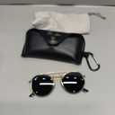 Pro Acme Small Round Sunglasses for Women Men Classic Crystal Glass Lens Retro Circle Metal SunGlasses, 50mm 