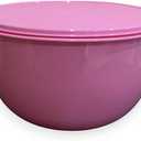 Tupperware Thatsa Mega Bowl Mixing Bowl 42 Cups 10L Pink with Matching Lid