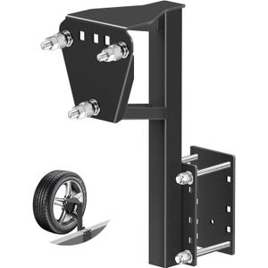 Spare Tire Mount for Utility Trailer Accessories, 3-Nut Design Spare Tire Carrier for Withstands 180 Lbs, Fits Most 4, 5 & 6 Lugs Wheels, Hold 4,4.25" 4.5, 4.75,5.0",5.32" and 5.5Bolt Patterns