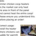 HOPOCO Smart Chicken Coop Heater with Efficient Thermostat, Compatible with Timers & Temp Controllers, 200W Safe Inside Radiant Flat Panel Warmer, Remote-Adjustable for Pets & Animals in Winter