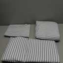 King Size 4 Piece Sheet Set - Comfy Breathable & Cooling Bed Sheets Set - Hotel Luxury Bedding for Women, Men, Kids, Teens, Boys & Girls - Deep Pockets, Soft, Wrinkle Free - Oeko-Tex - Blue Stripes 2
