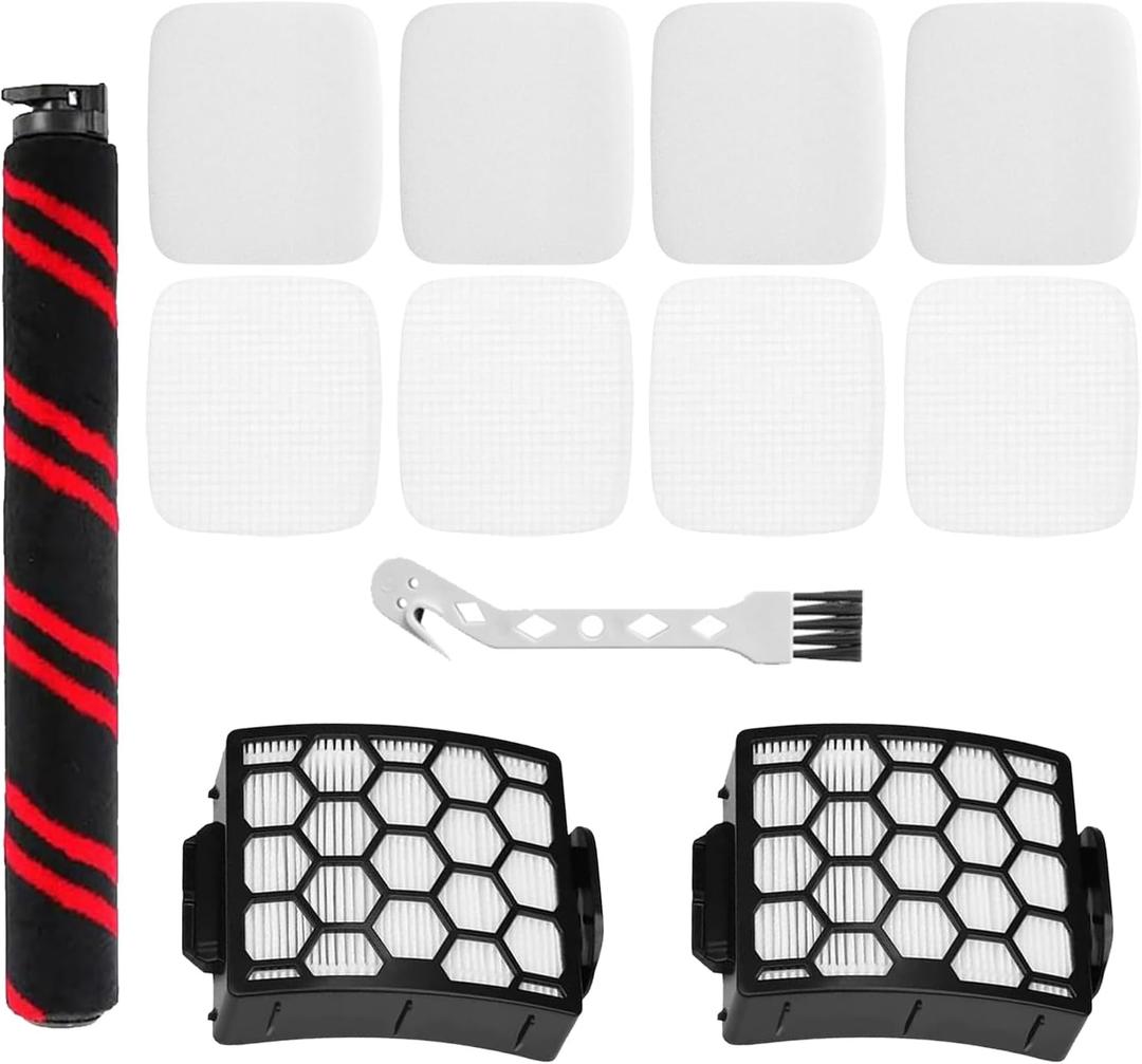 HEPA Filter Brush Roller Accessories Compatible with Shark UV900 Performance Lift-Away Duo Clean PowerFins Upright Vacuum Cleaner Replacement Parts XHF320 XFFK602UKT 1539FC3000