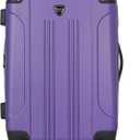 Travelers Club Chicago Hardside Expandable Spinner Luggage, Purple, 22" Carry-On