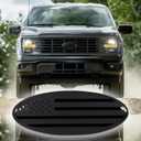 9 Inch Metal Replacement Ford Emblem - American Flag Front Grille F150 Tailgate Oval 9"X3.5" - Fits 04-14 F250 F350, 11-14 Edge, 11-16 Explorer, 06-11 Ranger - Black