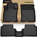 VIWIK Ford Maverick Floor Mats 2025 2024 2023 2022 Not Hybrid- All Weather, Custom Fit for 1st & 2nd Row, TPE, 3D Scanning Design, Non-Slip, Waterproof, Easy to Clean, Durable, Odorless