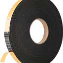 Self Adhesive Foam Tape Weatherstrip 1in x 1/4in x 33Ft High Density Foam Insulation Strips Foam Seal Weather Stripping with Strong Adhesive for Door and Window Sound Isolation Soundproofing