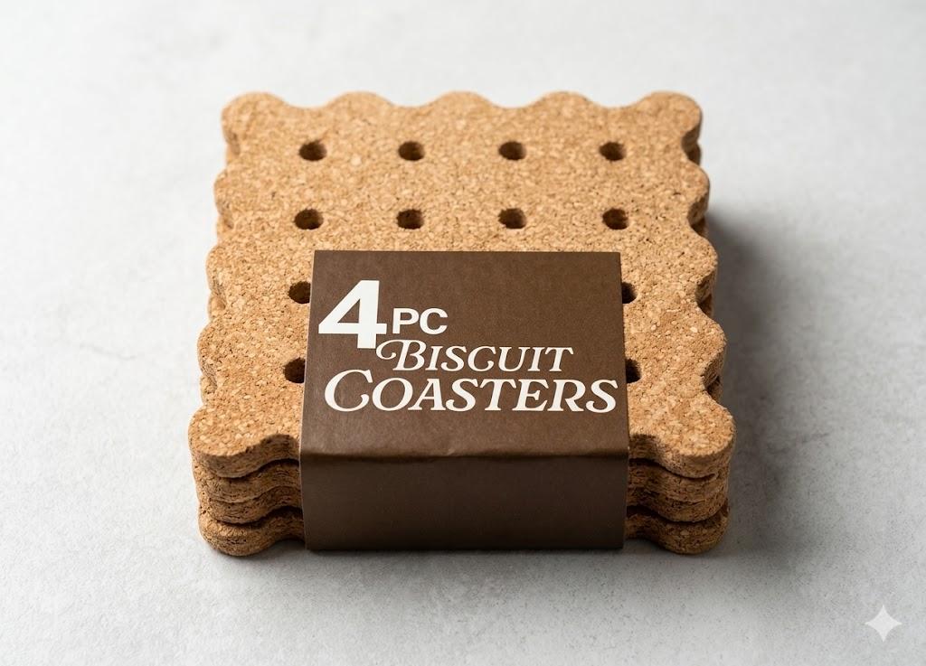 3 Pack Set Biscuit Coasters