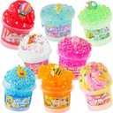 Slime Variety Pack Different Textures, 8 x 100ml Slimes Kit Include Cloud, Clear, Butter Slime, Slimes Party Favors for Kids, Birthday Easter Halloween Boys & Girls Gift