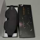 MZOO Luxury Sleep Eye Mask for Side Sleeper Men Women, Zero Eye Pressure 3D Sleeping Mask, Light Blocking Patented Design Night Blindfold, Soft Eye Shade Cover for Travel, Grey