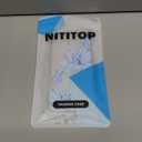 NITITOP Compatible with iPhone 13 Case Clear Cute Butterfly Lily Flower Floral Pattern for Women Girls Full Camera Lens Clear Slim Shockproof Protective Phone Cover - Blue