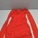 Dress with seams and gathering size Medium, bright red