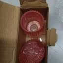 Glasseam Glass Tapered Candlestick Holders: 2 Pcs Ribbed Pink Candle Sticks Holder Decor Modern Fluted Taper Candle Holders for Table Centerpiece Pink Wedding Decor Valentine Dinner Parties