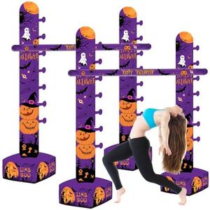 Amazon.com: VioraWhite 2 Pack Halloween Inflatable Limbo Party Game 59 in Spooky Pumpkin Indoor Outdoor Family Party Favor Easy Setup for Birthday Backyard Picnic Fall Holiday Yard Decor (Pumpkin) : Home & Kitchen