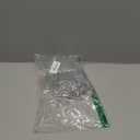 100 Pieces Disposible Plastic Round Top Crystal Swizzle Sticks (Silver)