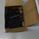 (100 Pcs) #10x3 Black Wood Screw Quick Metal Self Tapping Flat Head