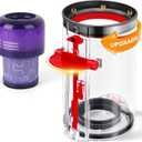 Upgraded Canister Compatible with Dyson V11 V15 SV14 SV15 SV22 Vacuum Cleaner Dust Bin, for Bin Part no. 970050-01 and Part no. 965443-01 with HEPA Filter
