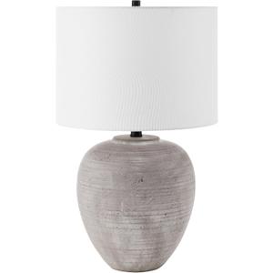Henn&Hart 23" Modern 1-Light Table Lamp, Rustic Earth