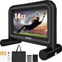 VEVOR Inflatable Movie Screen, 14 FT Inflatable Projector Screen for Outside with Blower and Carrying Bag, Front/Rear Projection, Oxford Fabric Blow Up Screen for Outdoor Parties Backyard Movie Night