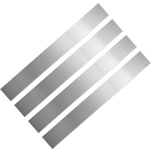 4PCS Stainless Steel Trim Strip, 304 Brushed Stainless Steel Strips, Self-Adhesive Metal Sheet Gap Filler, Gap Cover Metal Trim Strip with Brushed Finish for Wall Oven/Microwave Combo/Cooktop (3 x 29.9 Inch)