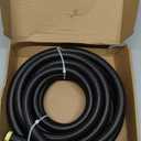 10AN Hose - AN10 Fuel Line tube Stainless Steel Nylon Braided Transmission Lines for fuel system, Cooler system, Clutch, Fluids, Gas,20FT Black