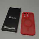 TOCOL for Phone 15 Pro Case, Compatible with Magsafe Charger, Full Camera Protection, Drop Protection, Translucent Matte Phone Case for iPhone 15 Pro 6.1 inch (Red)