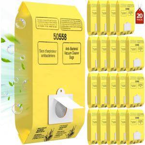 20 Pack Canister Vacuum Cleaner Bags Compatible with Kenmore Canister Type C/Q 5055, 50555, 50557, 50558 and Type C-5, C-18, 53292, 200 Series, 400 Series, 600 Series, 700 Series, 800 Series Vacuums