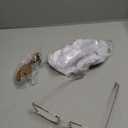 Haysandy 2 Pcs Old Lady Costume for Dog Mop Cap Grandma Glasses with Strap for Halloween Party Cosplay Wolf Granny Costume with Little Red Riding Hood Accessory for Small Medium Large Dogs