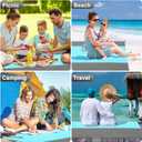 ACH Beach Blanket Waterproof Sandproof Extra Large Beach Mat Oversized 120"108" Portable Lightweight Outdoor Family Mat for Indoor Outside Picnic Camping Hiking Travel